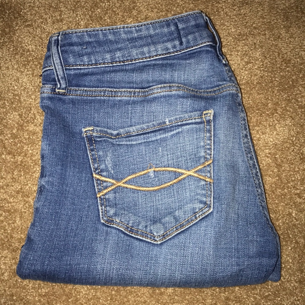 A&F Distressed Denim Jeans